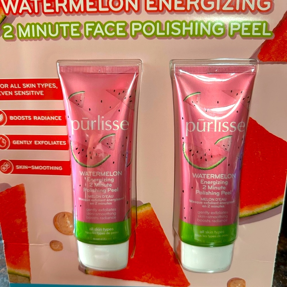 Purlisse Watermelon Energizing Peel with Pink Packaging